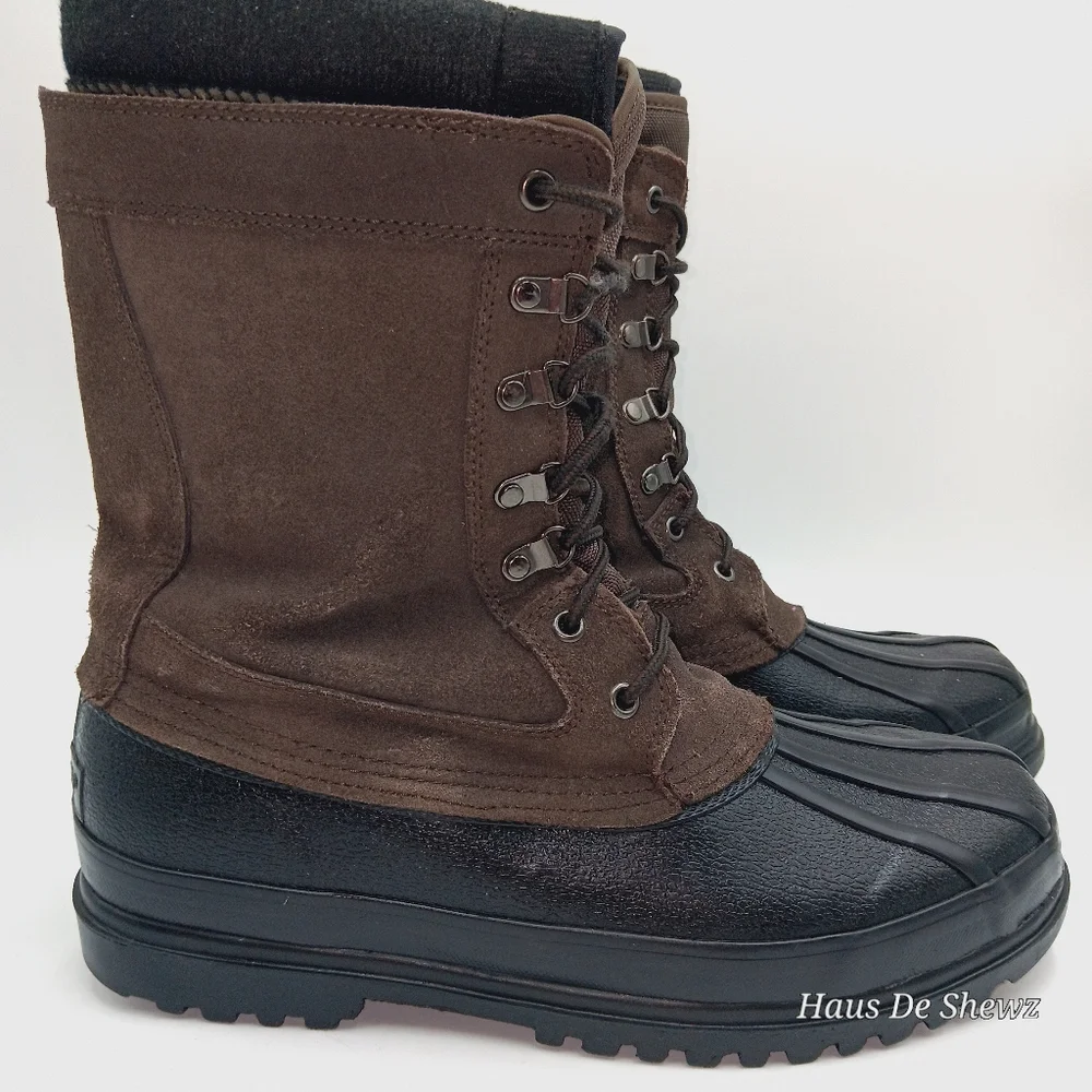Brown and Black Men's Totes Boots